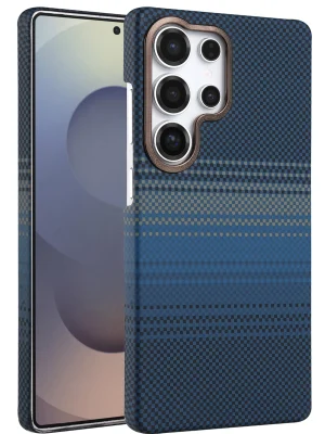 Newface Samsung Galaxy S23 Ultra Vega Magsafe Kapak - Mavi