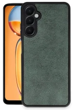 Newface Samsung Galaxy S24 FE Kılıf Aras Deri Kapak - Koyu Yeşil - Görsel 2