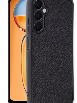 Newface Samsung Galaxy S24 FE Kılıf Aras Deri Kapak - Siyah