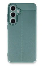 Newface Samsung Galaxy S24 FE Kılıf Auto Focus Kapak - Koyu Yeşil - Görsel 3