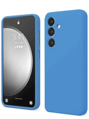 Newface Samsung Galaxy S24 FE Kılıf First Silikon - Mavi