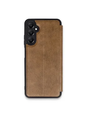 Newface Samsung Galaxy S24 FE Kılıf Flip Cover - Taba