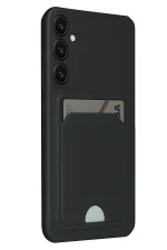 Newface Samsung Galaxy S24 FE Kılıf Kelvin Kartvizitli Silikon - Siyah - Görsel 3