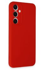 Newface Samsung Galaxy S24 FE Kılıf Nano içi Kadife Silikon - Kırmızı - Görsel 2