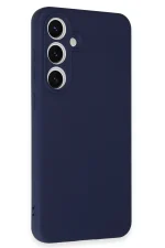 Newface Samsung Galaxy S24 FE Kılıf Nano içi Kadife Silikon - Lacivert - Görsel 2