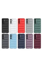 Newface Samsung Galaxy S24 FE Kılıf Optimum Silikon - Kırmızı - Görsel 3