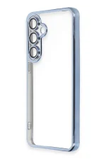 Newface Samsung Galaxy S24 FE Kılıf Razer Lensli Silikon - Lacivert - Görsel 2