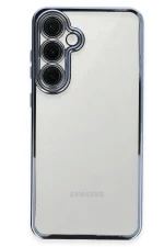 Newface Samsung Galaxy S24 FE Kılıf Razer Lensli Silikon - Lacivert