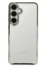 Newface Samsung Galaxy S24 FE Kılıf Razer Lensli Silikon - Gümüş