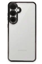 Newface Samsung Galaxy S24 FE Kılıf Razer Lensli Silikon - Siyah