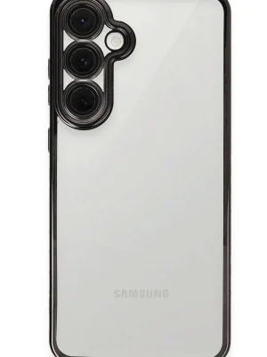 Newface Samsung Galaxy S24 FE Kılıf Razer Lensli Silikon - Siyah