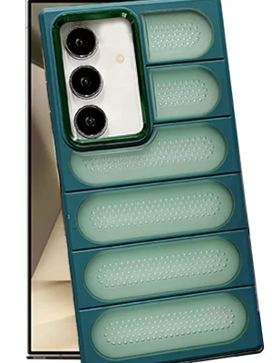 Newface Samsung Galaxy S24 Kılıf Airmax Silikon Kapak - Koyu Yeşil