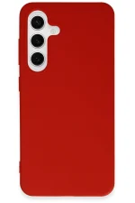Newface Samsung Galaxy S24 Kılıf First Silikon - Kırmızı - Görsel 3