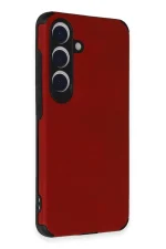 Newface Samsung Galaxy S24 Kılıf Loop Deri Silikon - Kırmızı - Görsel 2