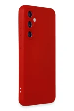 Newface Samsung Galaxy S24 Kılıf Nano içi Kadife Silikon - Kırmızı - Görsel 2