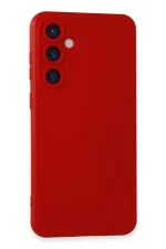 Newface Samsung Galaxy S24 Kılıf Nano içi Kadife Silikon - Kırmızı