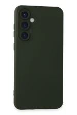 Newface Samsung Galaxy S24 Kılıf Nano içi Kadife Silikon - Koyu Yeşil