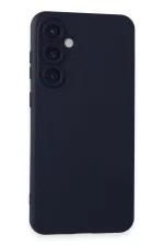 Newface Samsung Galaxy S24 Kılıf Nano içi Kadife Silikon - Lacivert