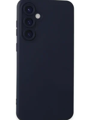 Newface Samsung Galaxy S24 Kılıf Nano içi Kadife Silikon - Lacivert