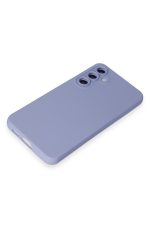 Newface Samsung Galaxy S24 Kılıf Nano içi Kadife Silikon - Lila - Görsel 4