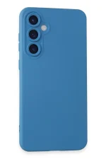 Newface Samsung Galaxy S24 Kılıf Nano içi Kadife Silikon - Mavi