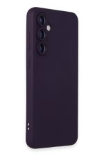 Newface Samsung Galaxy S24 Kılıf Nano içi Kadife Silikon - Mor - Görsel 2