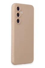 Newface Samsung Galaxy S24 Kılıf Nano içi Kadife Silikon - Pudra - Görsel 2