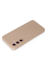 Newface Samsung Galaxy S24 Kılıf Nano içi Kadife Silikon - Pudra - Görsel 3