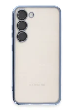 Newface Samsung Galaxy S24 Kılıf Razer Lensli Silikon - Açık Mavi - Görsel 2