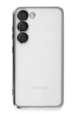 Newface Samsung Galaxy S24 Kılıf Razer Lensli Silikon - Gümüş - Görsel 2