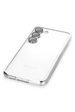 Newface Samsung Galaxy S24 Kılıf Razer Lensli Silikon - Gümüş - Görsel 4