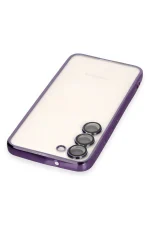 Newface Samsung Galaxy S24 Kılıf Razer Lensli Silikon - Mor - Görsel 3