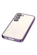 Newface Samsung Galaxy S24 Kılıf Razer Lensli Silikon - Mor - Görsel 4