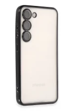 Newface Samsung Galaxy S24 Kılıf Razer Lensli Silikon - Siyah