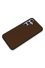 Newface Samsung Galaxy S24 Kılıf Taft Kapak - Kahverengi - Görsel 3