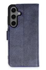 Newface Samsung Galaxy S24 Kılıf Trend S Plus Kapaklı Kılıf - Lacivert