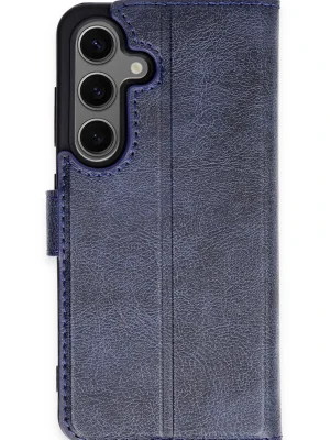 Newface Samsung Galaxy S24 Kılıf Trend S Plus Kapaklı Kılıf - Lacivert