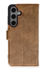 Newface Samsung Galaxy S24 Kılıf Trend S Plus Kapaklı Kılıf - Taba