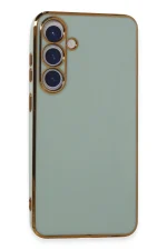 Newface Samsung Galaxy S24 Kılıf Volet Silikon - Açık Yeşil