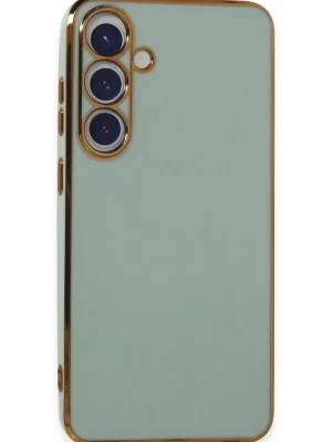 Newface Samsung Galaxy S24 Kılıf Volet Silikon - Açık Yeşil