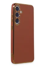 Newface Samsung Galaxy S24 Kılıf Volet Silikon - Kırmızı - Görsel 2