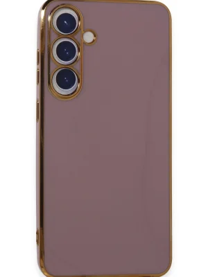 Newface Samsung Galaxy S24 Kılıf Volet Silikon - Mor