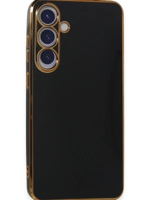 Newface Samsung Galaxy S24 Kılıf Volet Silikon - Siyah