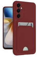 Newface Samsung Galaxy S24 Plus Kelvin Kartvizitli Silikon - Bordo