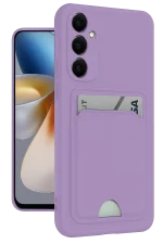 Newface Samsung Galaxy S24 Plus Kelvin Kartvizitli Silikon - Lila