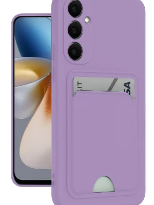 Newface Samsung Galaxy S24 Plus Kelvin Kartvizitli Silikon - Lila