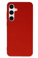 Newface Samsung Galaxy S24 Plus Kılıf First Silikon - Kırmızı - Görsel 3