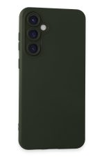 Newface Samsung Galaxy S24 Plus Kılıf Nano içi Kadife Silikon - Koyu Yeşil