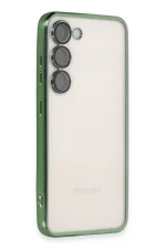 Newface Samsung Galaxy S24 Plus Kılıf Razer Lensli Silikon - Yeşil