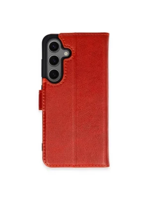 Newface Samsung Galaxy S24 Plus Kılıf Trend S Plus Kapaklı Kılıf - Kırmızı